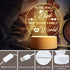 Engraved Night Light Gift for Best Dad, Birthday Gifts for Dad from Daughter Son